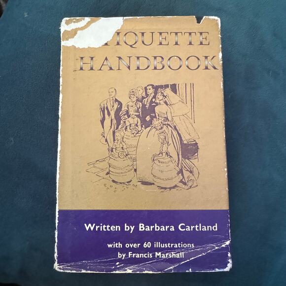1960s Etiquette Handbook 1962 written by Barbara Cartland Hardback - Picture 1 of 7